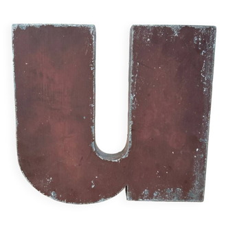 Old metal letter