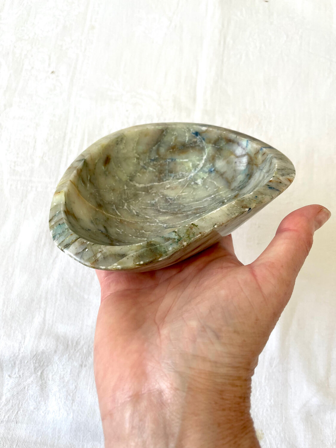 Empty pocket ashtray vintage albatre