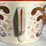 Set of 4 vintage Sarreguemines tea cups and 5 saucers