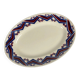 Antique oval plate "Babylon", Badonviller, 1900