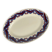 Plat ovale ancien "Babylone", Badonviller, 1900