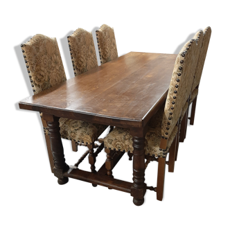 Table and 6 chairs