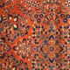 Handmade antique Persian Sarouk rug 3.3' x 5.4' (100cm x 164cm) 1920s - 1B695