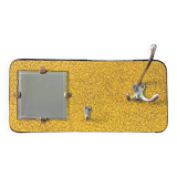 Formica coat rack with mirror, 50s-60s