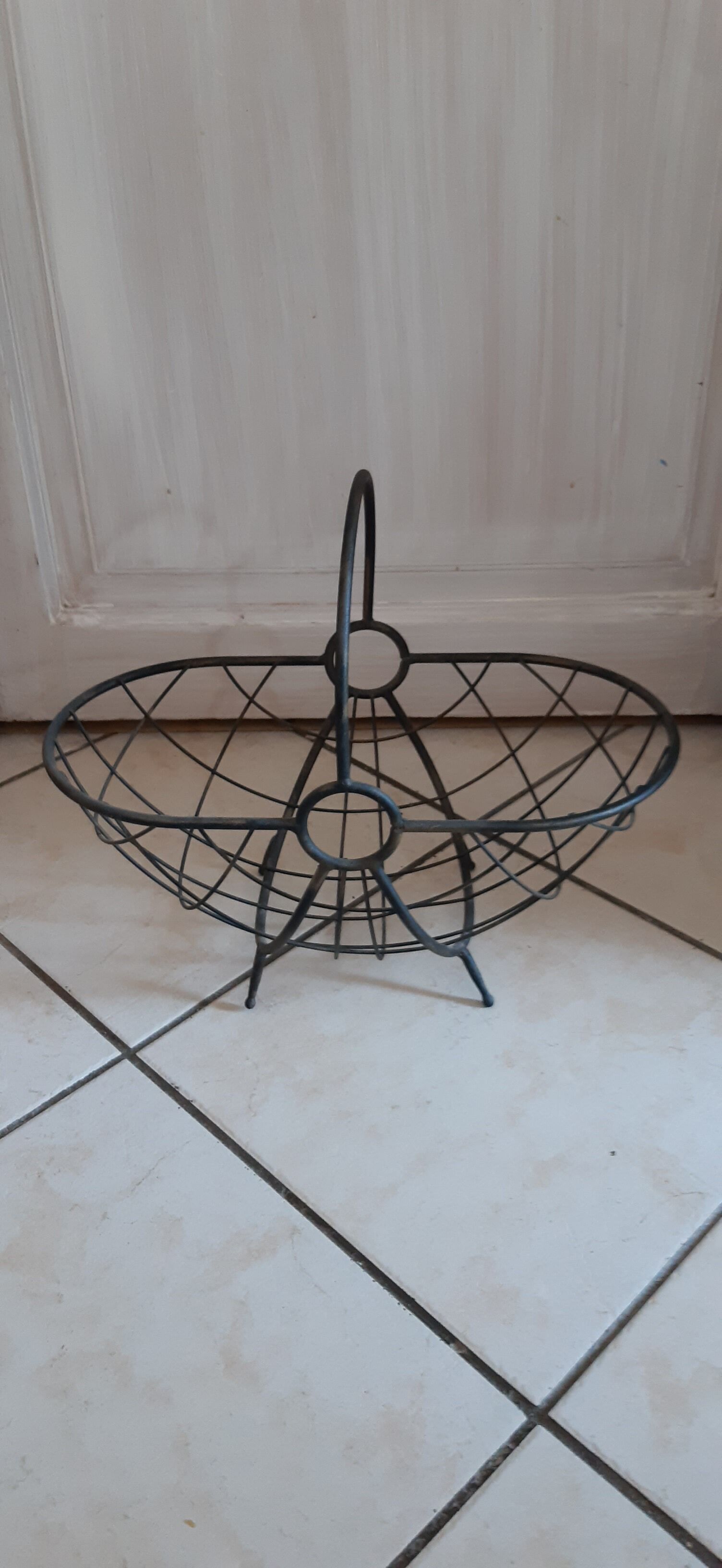 Wrought iron basket
