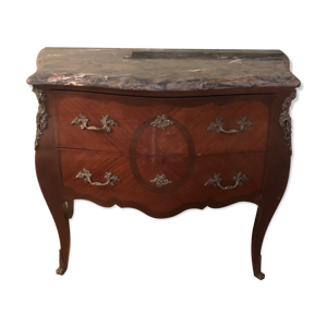 Commode style louis XV - marqueterie