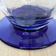 Elegant Two-Tone Carafe - Blown Glass White & Cobalt Blue - Murano Style