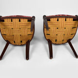 Art Deco Salon by Paul Follot in pink velvet, circa 1920