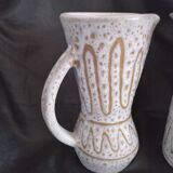 Set of 2 Austruy ceramic jugs