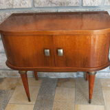 Table de chevet vintage en bois années 50-60 scandinave