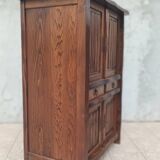Aranjou sideboard in solid elm in the style of Olavi Hänninen 1960s