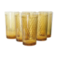 Lot de 6 verres ambrés