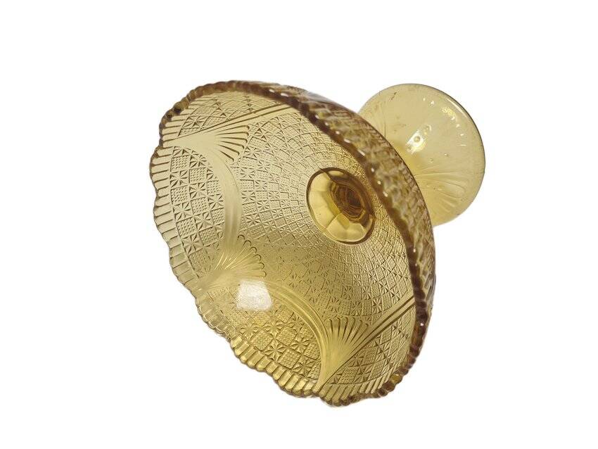 Fruit bowl on stand from Ząbkowice Glassworks, 1970s