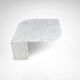 Carrara marble teardrop coffee table Germany 1980s