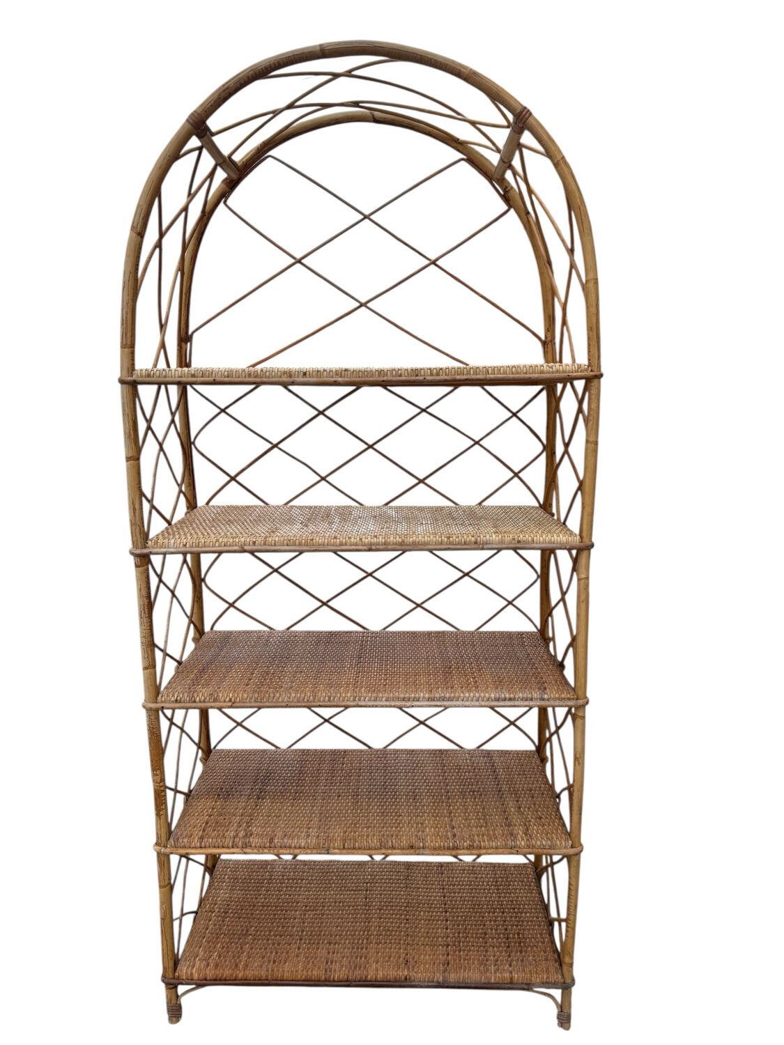 Étagère en Rotin des années 60 France