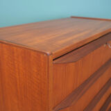 Teak chest of drawers, Danish design, 1970s, made in Denmark