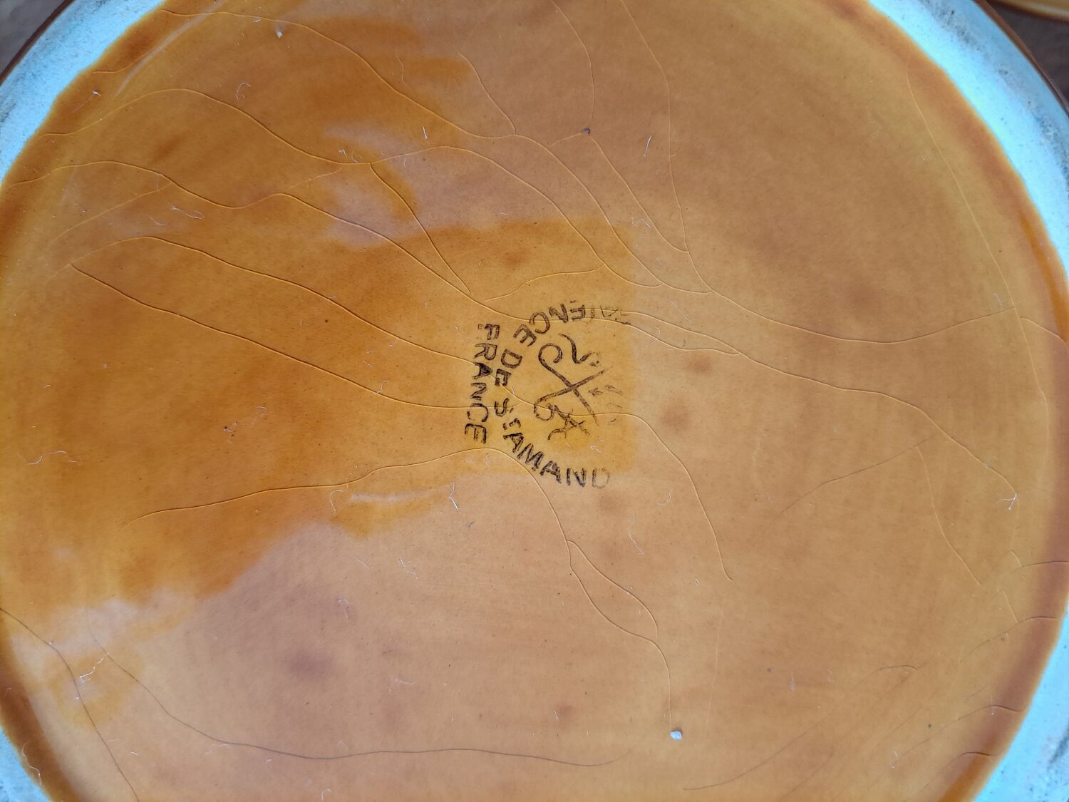 Soupière vintage ocre