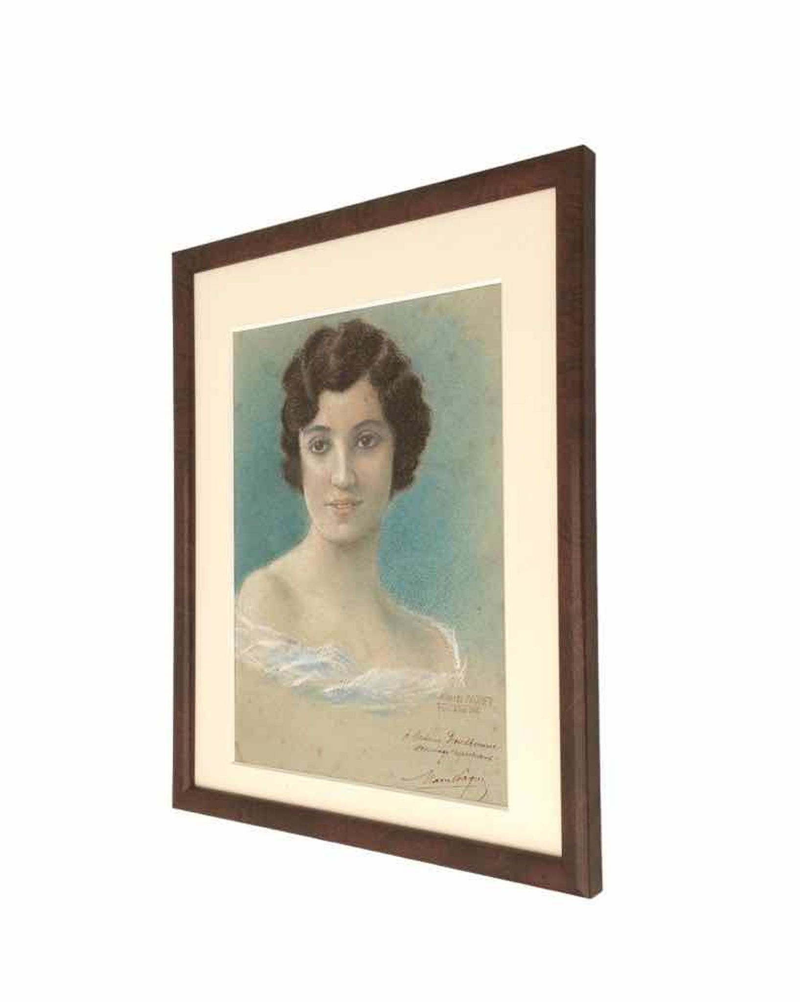 Portrait hommage de 1942 au pastel