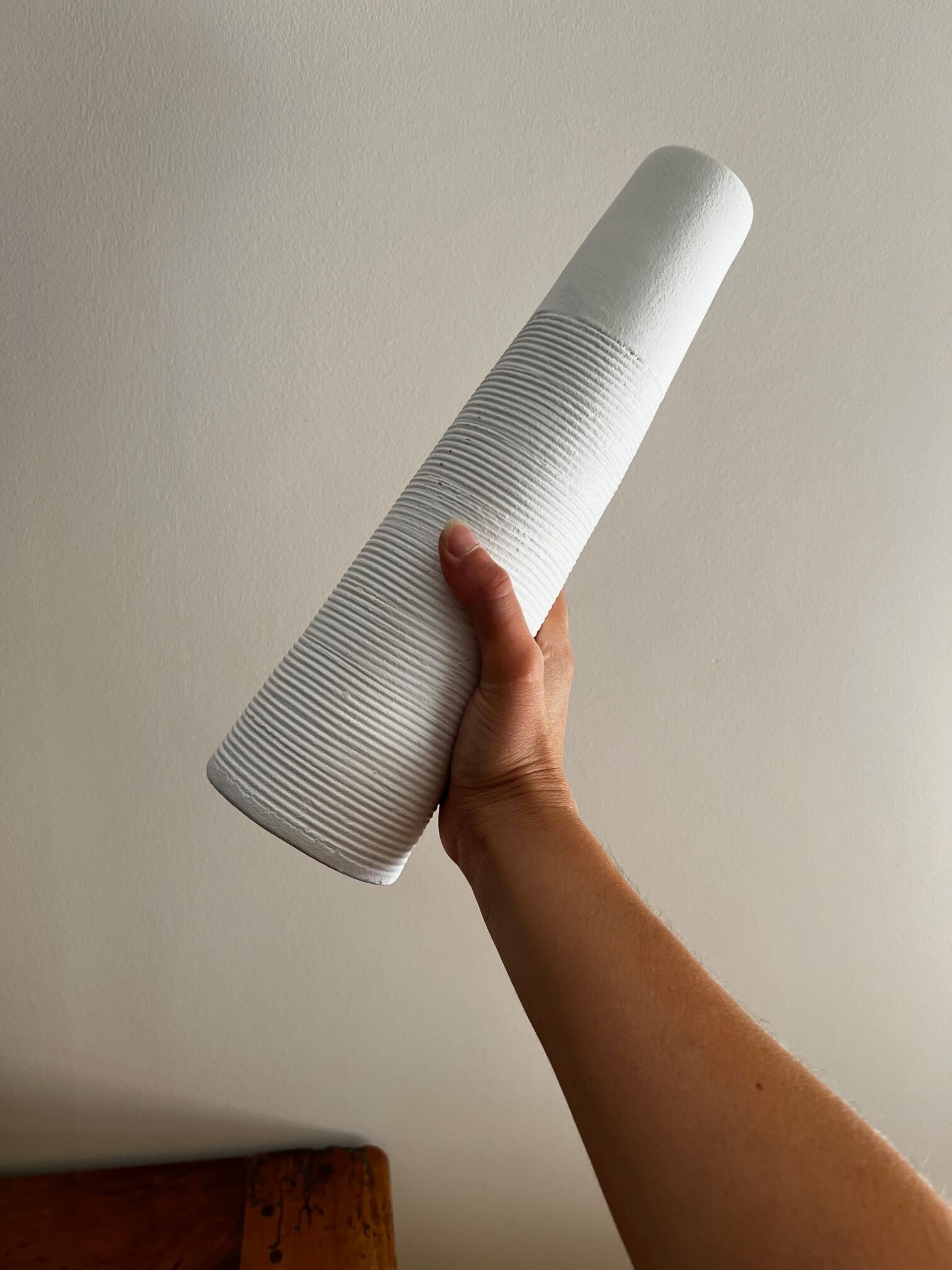 Ceramic sculpture fireplace vase