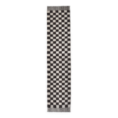 2x10 Checkered Moroccan Runner Rug 70x303Cm