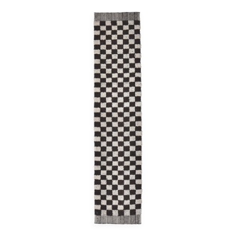 Tapis de couloir marocain à carreaux 2x10 70x303 cm