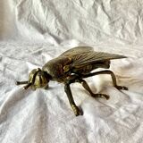 Vintage brass ashtray in the shape of a fly - Made in Italy