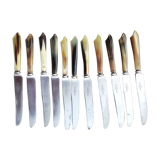 Set of horn handle knives