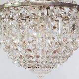Old Swedish silvered bronze chandelier circa 1920