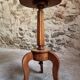 Louis XVI antique guéridon, round pedestal table, solid walnut, circa 1900.