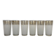6 water glasses / frosted orangeade glasses