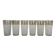 6 water glasses / frosted orangeade glasses