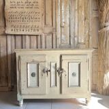 Ancien meuble glacière en bois