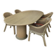 Rohé Noordwolde dining set / table / 4 x matching chairs / 1980s / very good condition