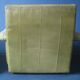 Fauteuil et pouf en cuir patchwork vert olive par Laauser, années 1970