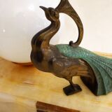 Art Deco Peacock Lamp