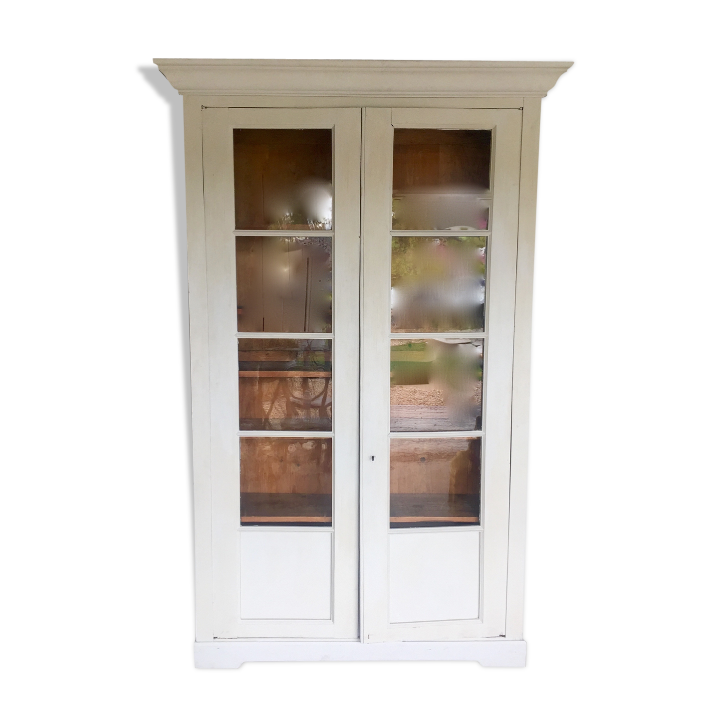 Showcase glass old cabinet