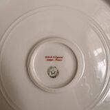 Large Plate 29 cm Salad Bowl Limoges Porcelain Blue Gold Betoule & Legrand