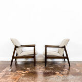 Pair of restored vintage GFM-64 armchairs by Edmund Homa, 1960s