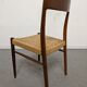 Pair of Danish chairs in teak and rope from the 60s/70s