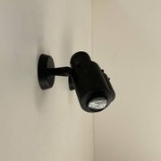 Pair of vintage Zodiac wall lights by Jacques Biny, matte black, France 1960s