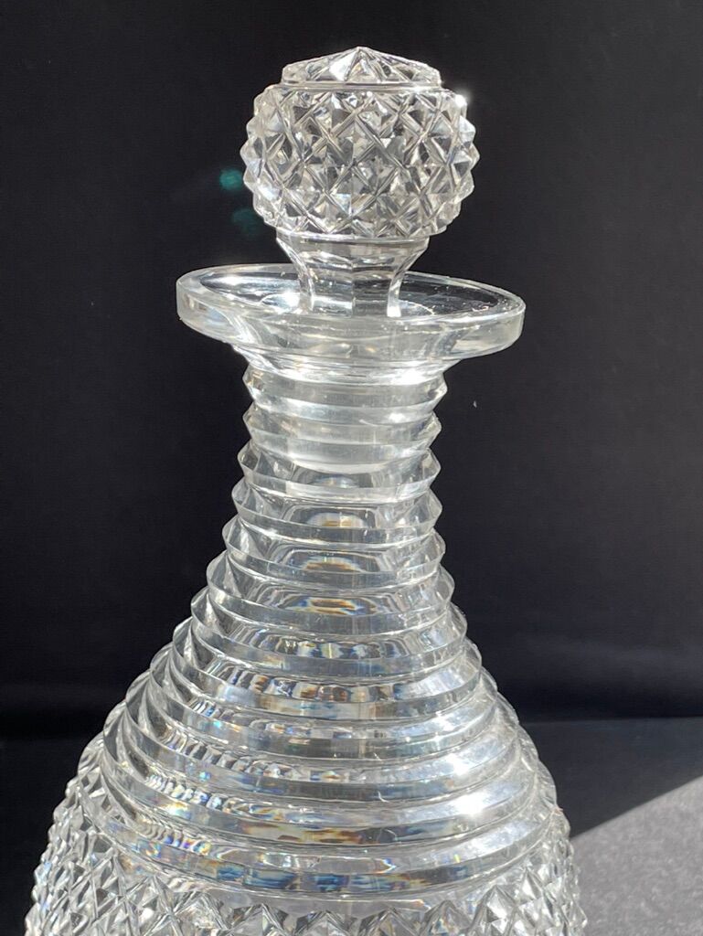 Cristallerie du Creusot - Carafe - Restoration - Cut blown crystal