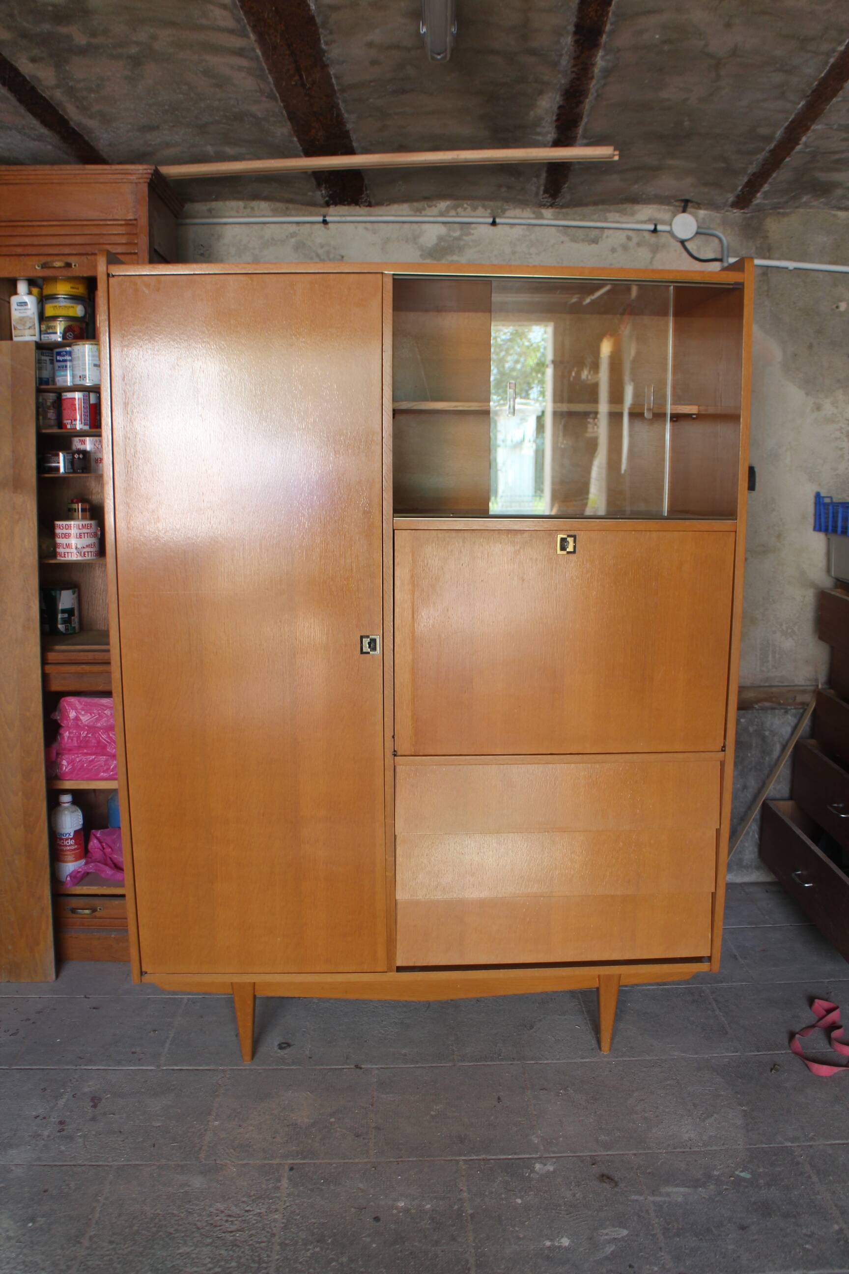 Vintage secretary cabinet