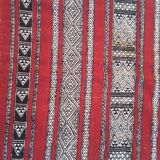 Carpet kilim red and Black wool 127 x217cm