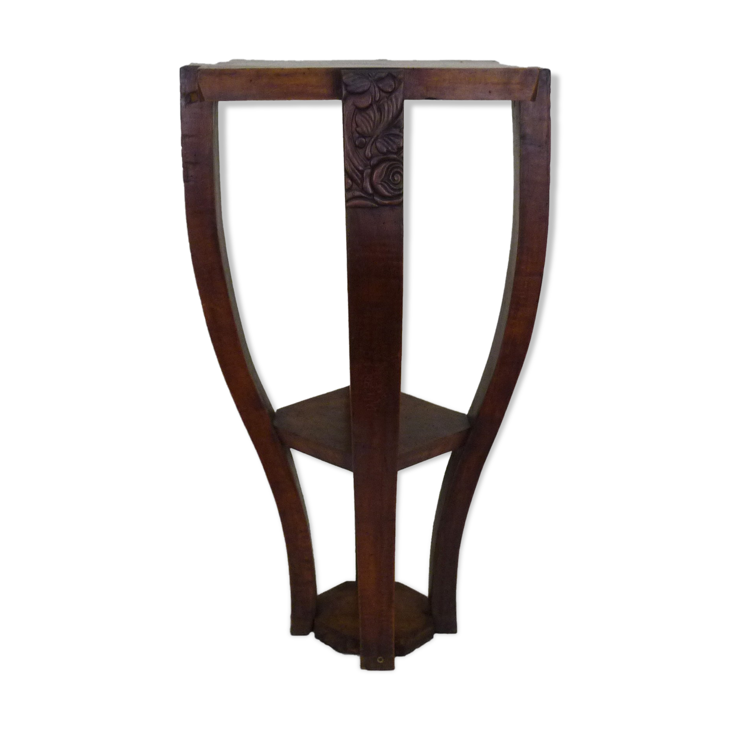 Sharness, wooden Art Deco plant holder, feet in an arc. Art Deco era