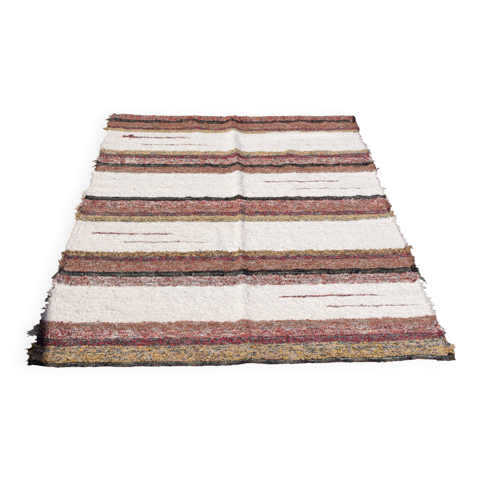 Handmade recycled cotton rug - Multicolor