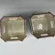 Pair of onion pots Samson 19th century Polychrome earthenware Strasbourg style Antique cache pots