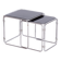 Mid-Century Nesting Tables in Chrome-Plated Steel and Glass, Czechia, 1960s, Set of 2