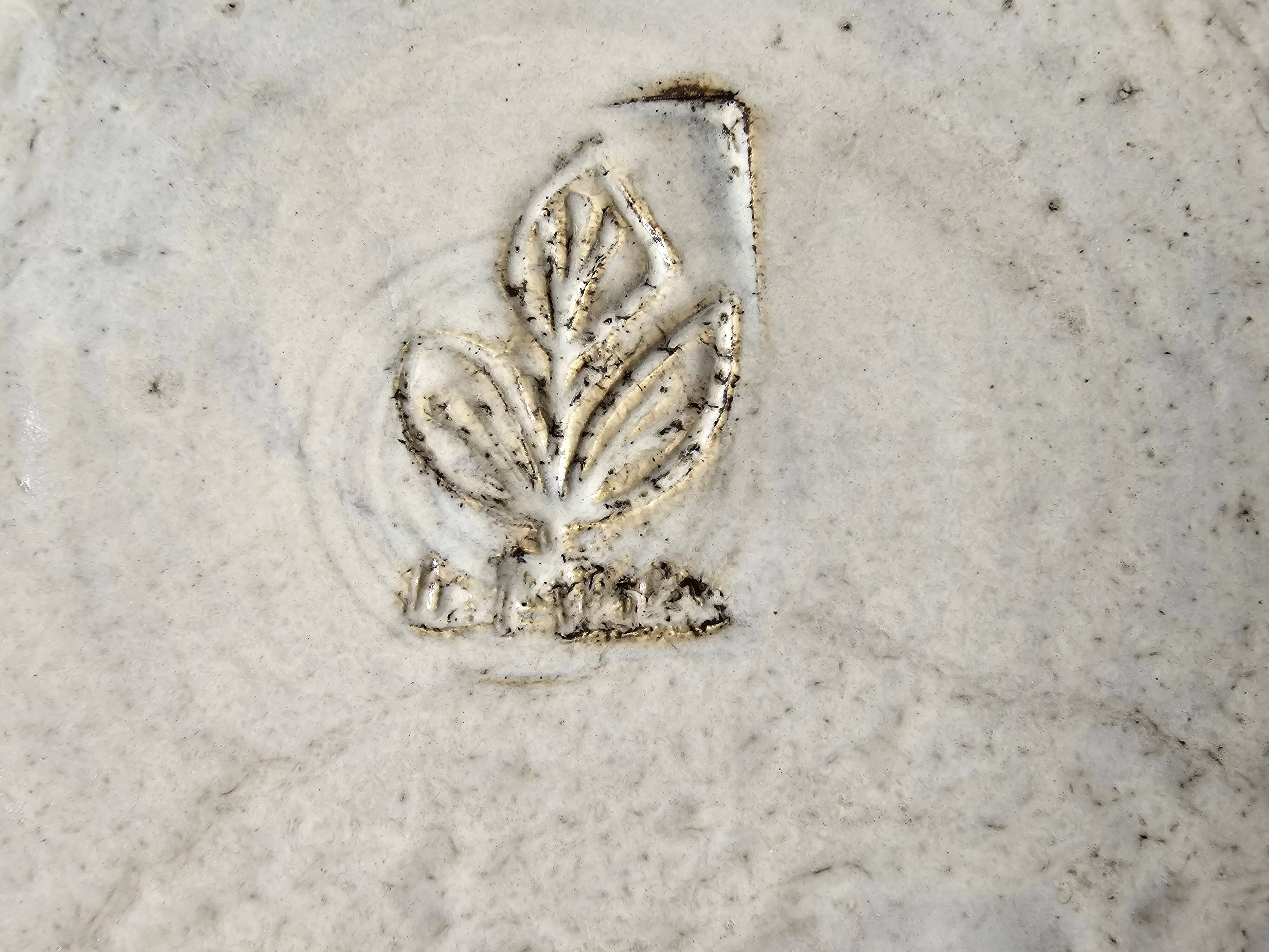 Gustave Reynaud Plate Le Mûrier Vallauris Vintage Diameter 24cm