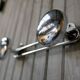Coat rack wall vintage metal two hooks