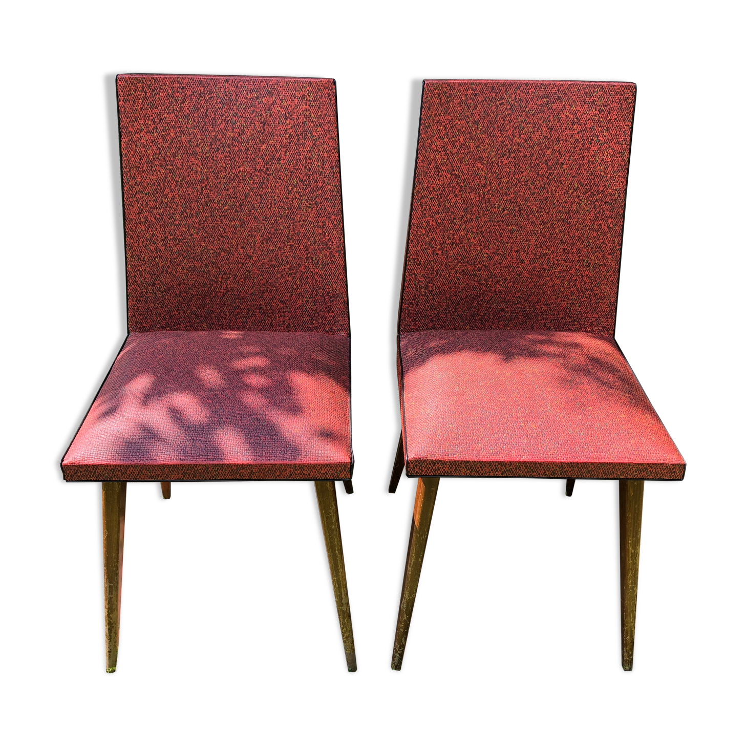 Pair of vintage chairs/compass feet